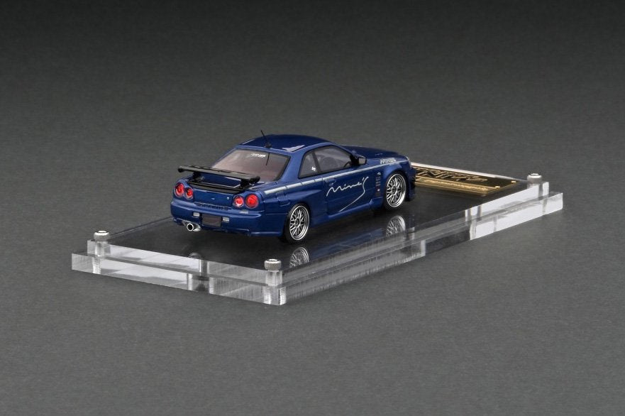 ignition model 1/64 Nissan Skyline GT-R R34 Men's bayside blue IG2938