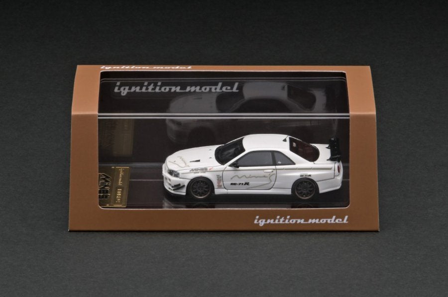 ignition model 1/64 Nissan Skyline GT-R Mine's (R34) White IG2722