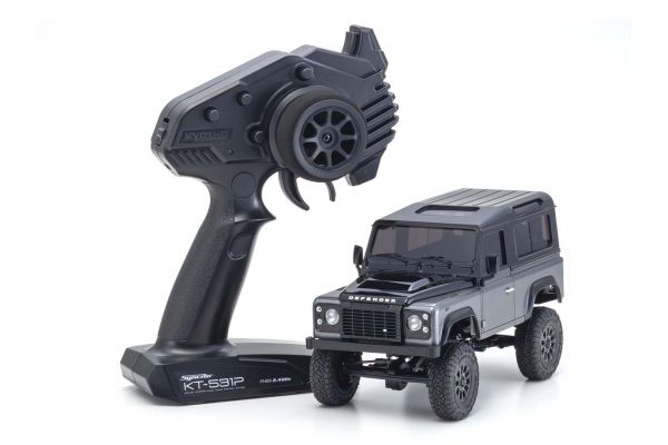 KYOSHO MINI-Z Ready Set 4×4 Land Rover Defender 90 Gray/Black 32526GM