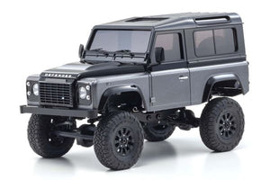 KYOSHO MINI-Z Ready Set 4×4 Land Rover Defender 90 Gray/Black 32526GM