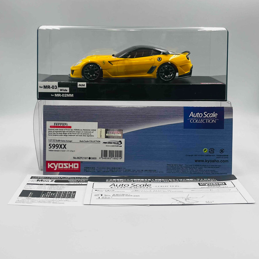 Kyosho Mini-z Body ASC Ferrari 599XX  Yellow Version MZP216Y