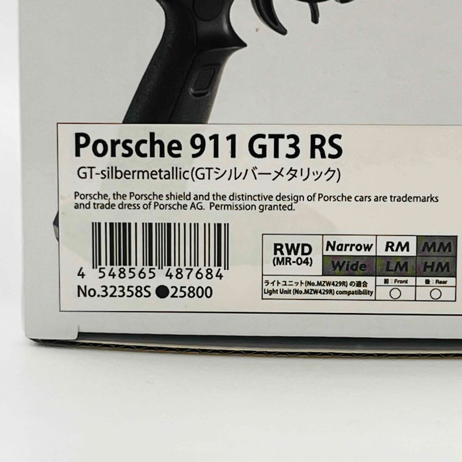 KYOSHO MINI-Z RWD MR-04 readyset Porsche 911 GT3 RS GT-silbermetallic 32358S