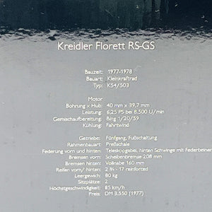 SCHUCO 1/10 Kreidler Florett RS-GS