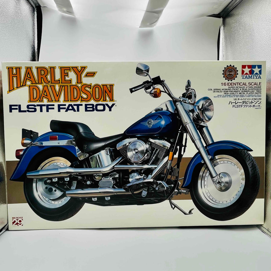TAMIYA 1/6 Motorcycle Series No. 29 Harley Davidson FLSTF Fat Boy Plastic Model 16029