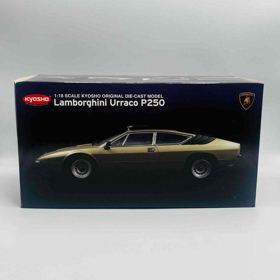 KYOSHO 1/18 SCALE ORIGINAL DIE-CAST Lamborghini Urraco P250 GOLD KO8441GL