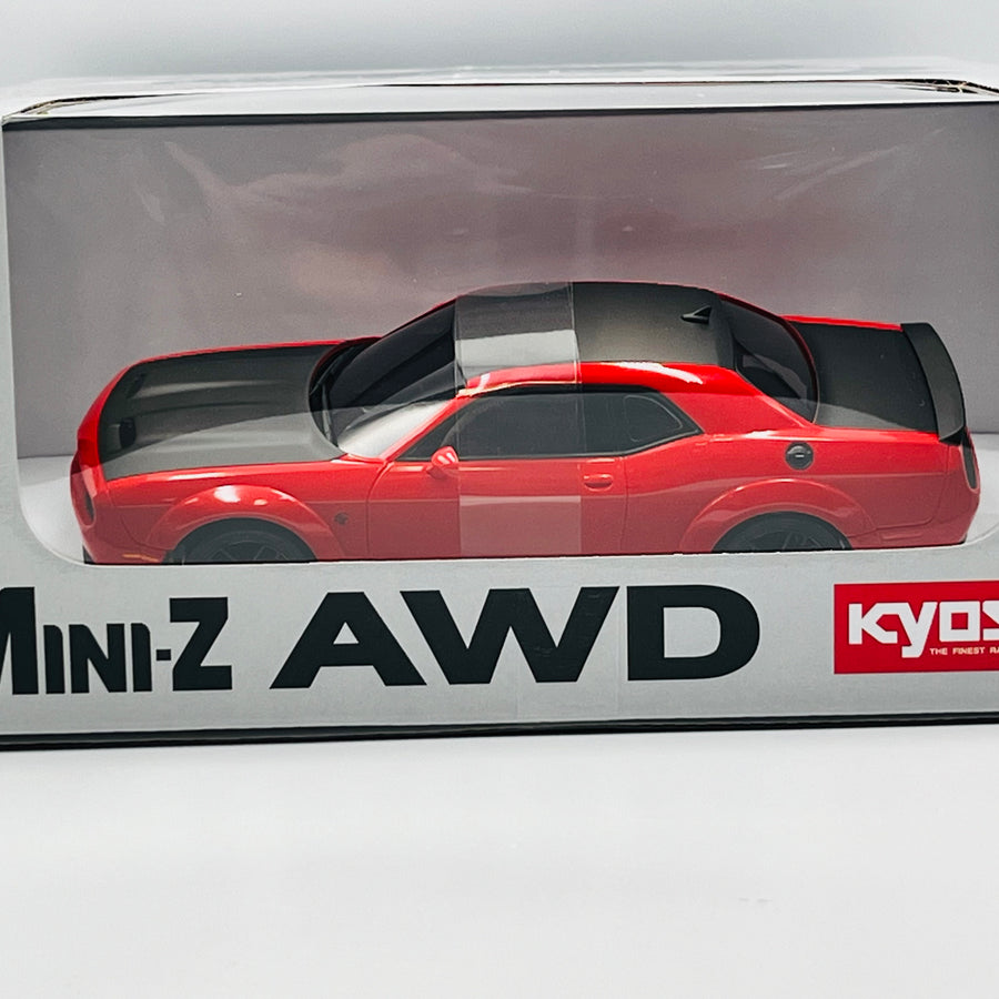 Kyosho MINI-Z AWD DODGE CHALLENGER SRT HELLCAT REDEYE Tor Red 32621R