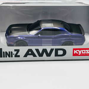 Kyosho MINI-Z AWD DODGE CHALLENGER SRT HELLCAT REDEYE Plum Crazy 32621PU