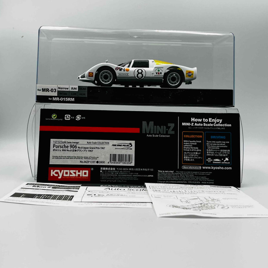 Kyosho MINI-Z Body ASC MR03 Porsche 906 No.8 1967 MZP133T