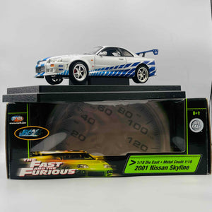 JOY RIDE THE FAST AND THE FURIOUS 1/18 Die Cast Metal Coule 2001 NISSAN SKYLINE