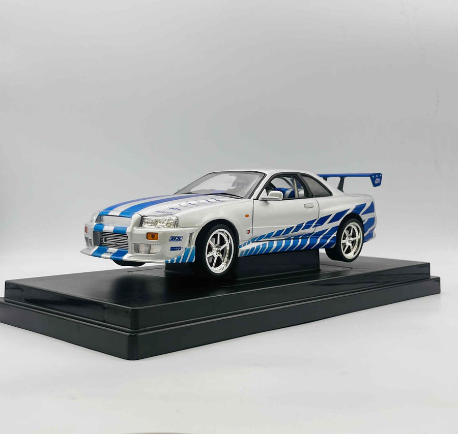JOY RIDE THE FAST AND THE FURIOUS 1/18 Die Cast Metal Coule 2001 NISSAN SKYLINE