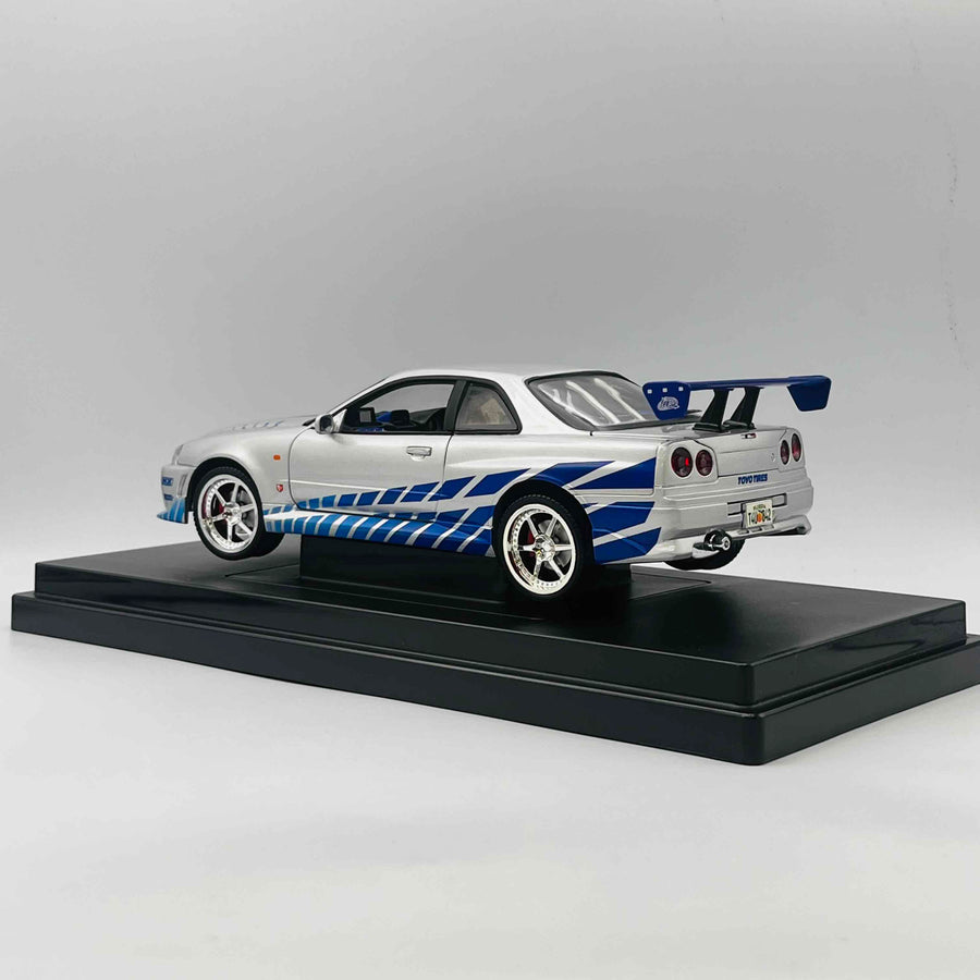 JOY RIDE THE FAST AND THE FURIOUS 1/18 Die Cast Metal Coule 2001 NISSAN SKYLINE
