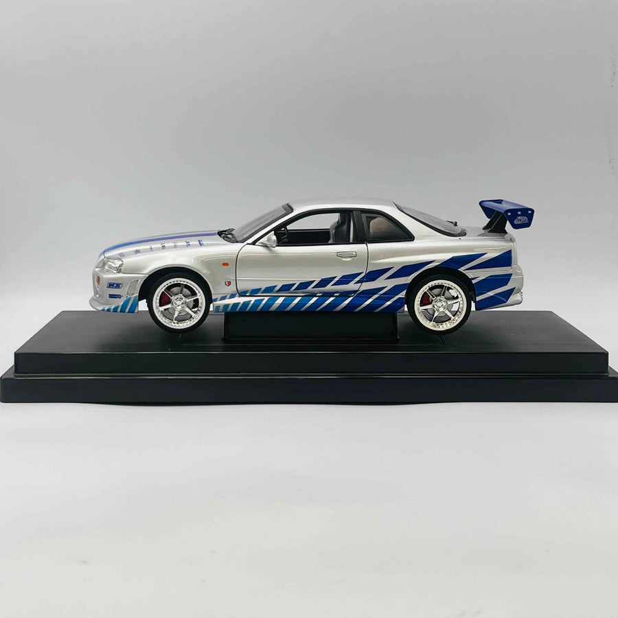 JOY RIDE THE FAST AND THE FURIOUS 1/18 Die Cast Metal Coule 2001 NISSAN SKYLINE
