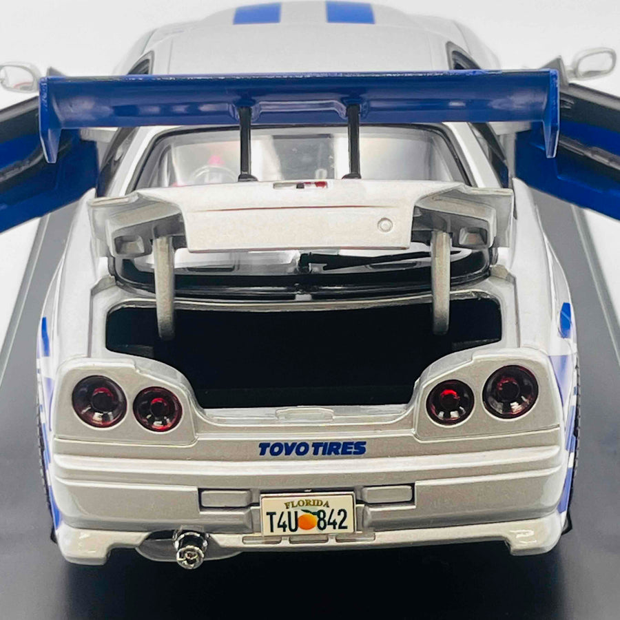 JOY RIDE THE FAST AND THE FURIOUS 1/18 Die Cast Metal Coule 2001 NISSAN SKYLINE