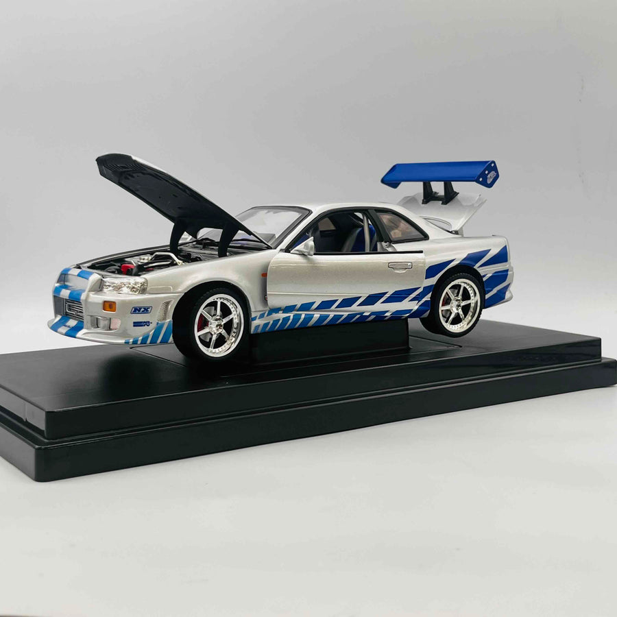 JOY RIDE THE FAST AND THE FURIOUS 1/18 Die Cast Metal Coule 2001 NISSAN SKYLINE