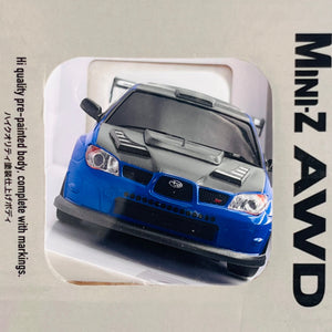 KYOSHO MINI-Z AWD SUBARU IMPREZA with Aero kit CFRP hood Metallic Blue 32653BL