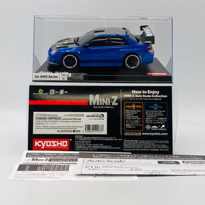 Kyosho Mini-z Body SUBARU IMPREZA with Aero kit CFRP hood Metallic Blue MZP483BL