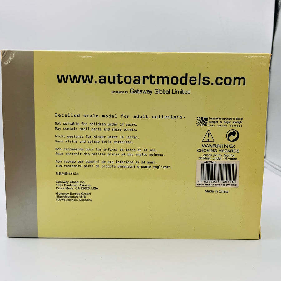 AUTOart MOTOR CYCLE 1/12Scale VESPA ET4 150(WHITE) 12511