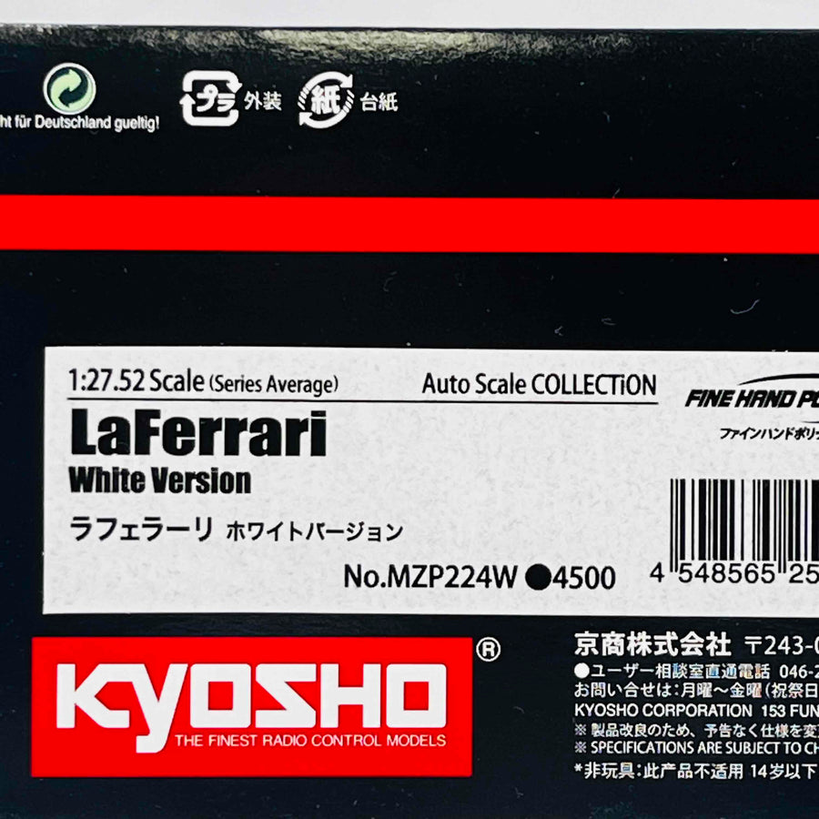 Kyosho Mini-z Body ASC MR-03W-MM LaFerrari White MZP224W