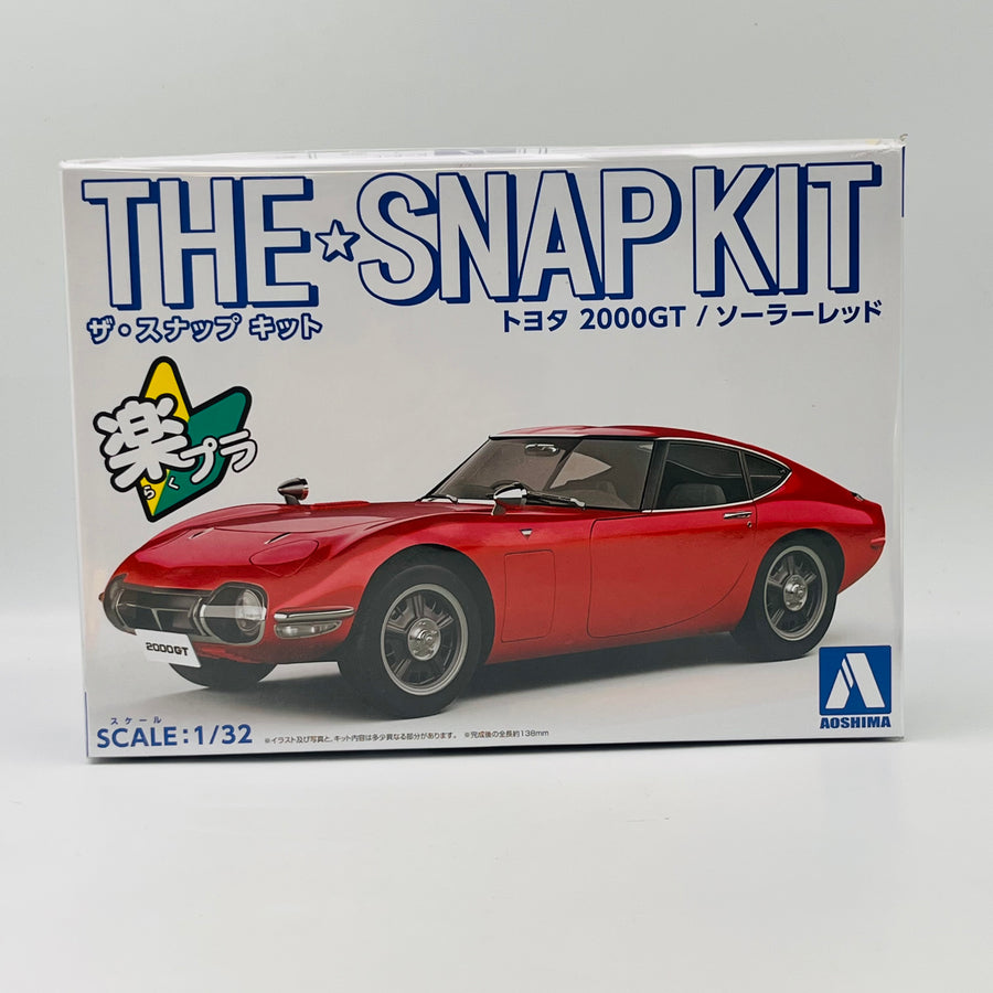 AOSHIMA THE SNAP KIT TOYOTA 2000GT 1/32cale Solar Red No.63066733