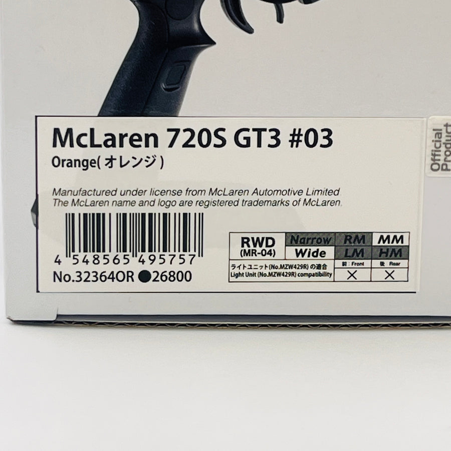 KYOSHO MINI-Z RWD MR-04 readyset McLaren 720S GT3 #03 Orange 32364OR