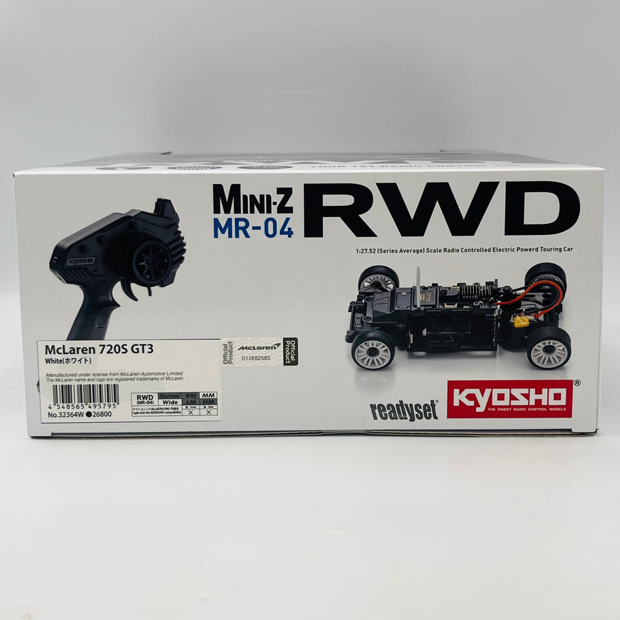 KYOSHO MINI-Z RWD MR-04 readyset McLaren 720S GT3 White 32364W