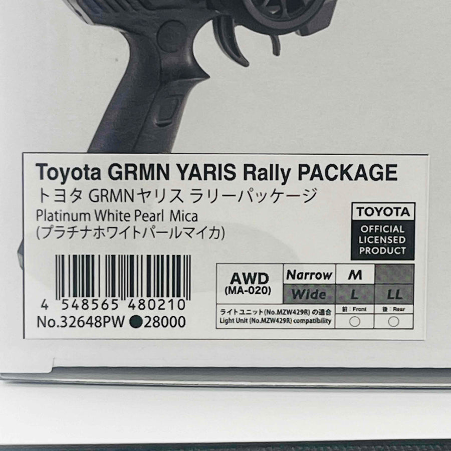 KYOSHO MINI-Z AWD Toyota GRMN YARIS Rally PACKAGE Platinum White Mica 32648PW
