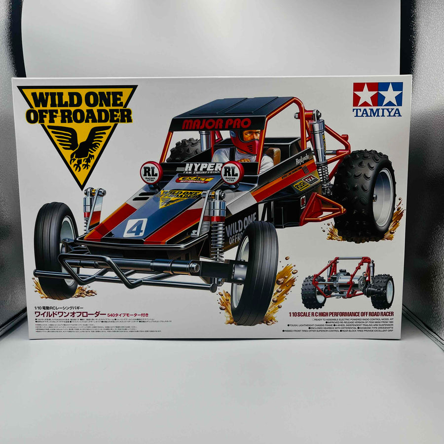 TAMIYA 1/10 R/C HIGH PERFORMANCE OFF ROAD RACER WILD ONE OFF-ROADER 58525