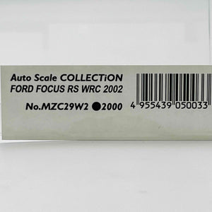 Kyosho Mini-z Body Auto Scale COLLECTION FORD FOCUS RS WRC 2002 MZC29W2