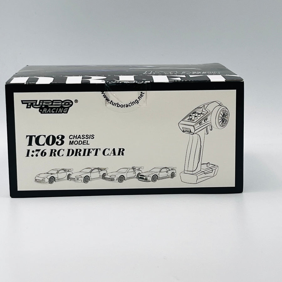 TURBO RACING 1/76 C64 Blue Drift Car