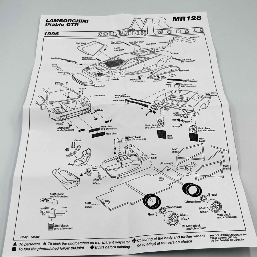 MR COLLECTION MODELS LAMBORGHINI Diablo GTR MR128 1996