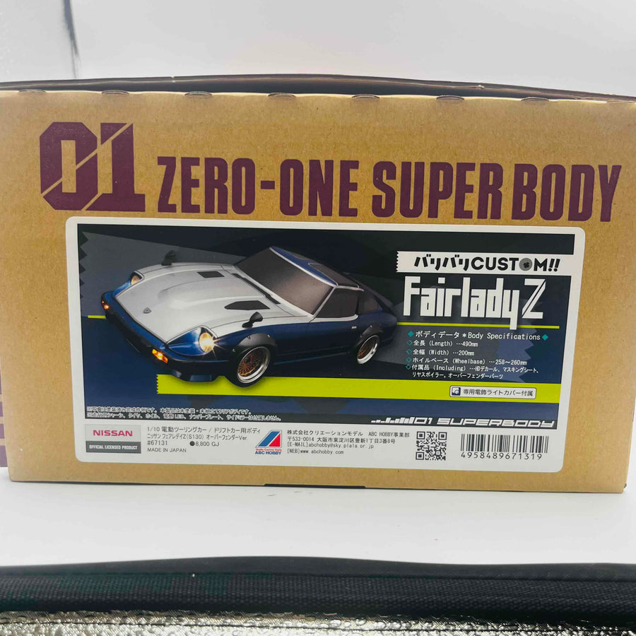 1/10 Electric touring car drift car body Nissan Fairlady Z (S130) over fender version #67131