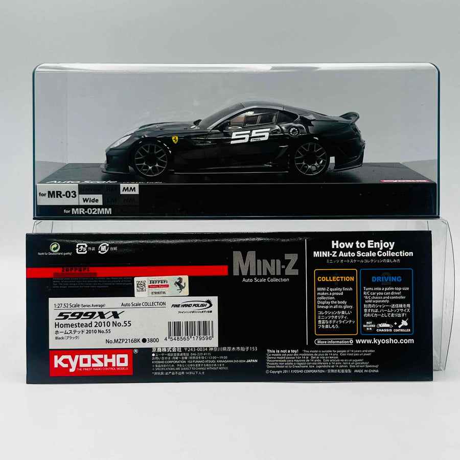 Kyosho Mini-z Body ASC Ferrari 599XX Homestead 2010 No.55 MZP216BK