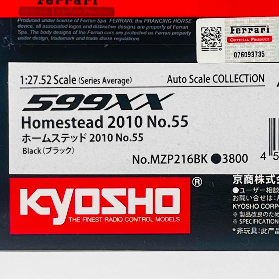 Kyosho Mini-z Body ASC Ferrari 599XX Homestead 2010 No.55 MZP216BK