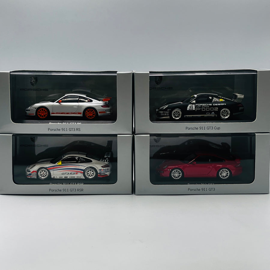 Kyosho Minichamps  Porsche Design Drivers 911 GT3/RS/Cup/RSR 4-car set PMA164762