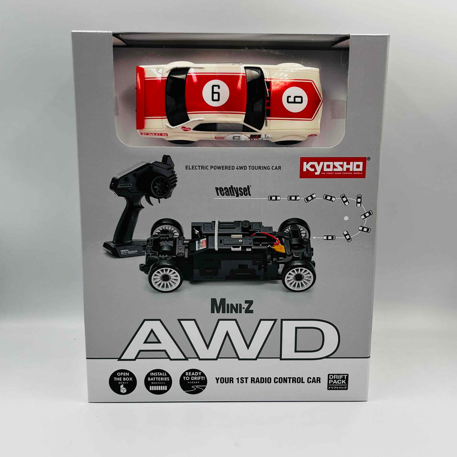 KYOSHO MINI-Z AWD Nissan Skyline 2000GT-R (KPGC10) Racing 1972 #6 Red 32643R