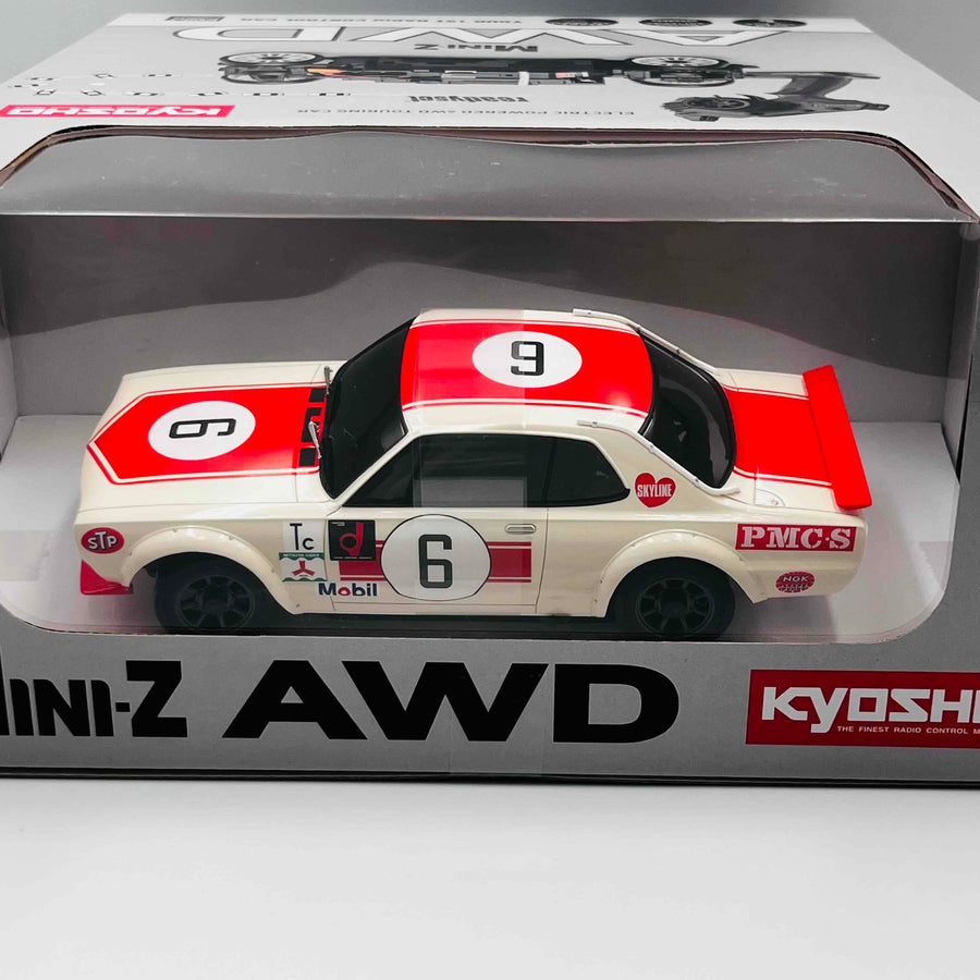 KYOSHO MINI-Z AWD Nissan Skyline 2000GT-R (KPGC10) Racing 1972 #6 Red 32643R