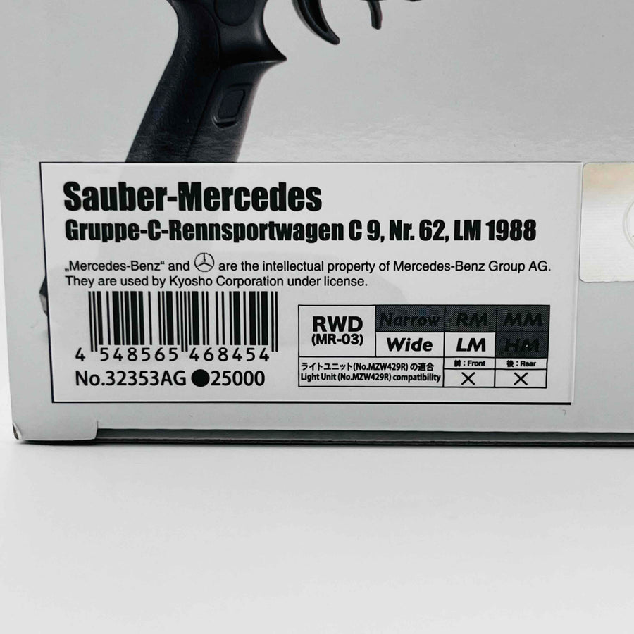 KYOSHO MINI-Z RWD Series Readyset Sauber-MercedesC9, Nr.62, LM 1988 32353AG