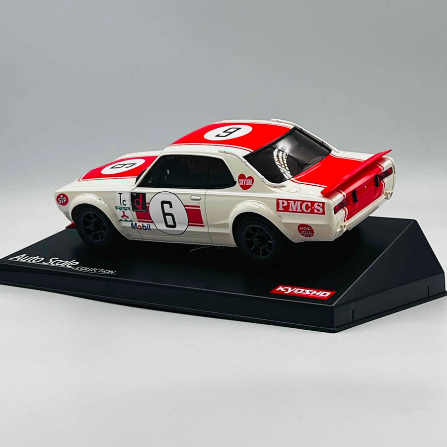 Kyosho Mini-z Body Nissan Skyline 2000GT-R (KPGC10) Racing 1972 #6 Red MZP472R