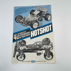 TAMIYA 5847 HOTSHOT 1/10 R/C HIGH PERFORMANCE 4WD OFF ROAD RACER Vintage