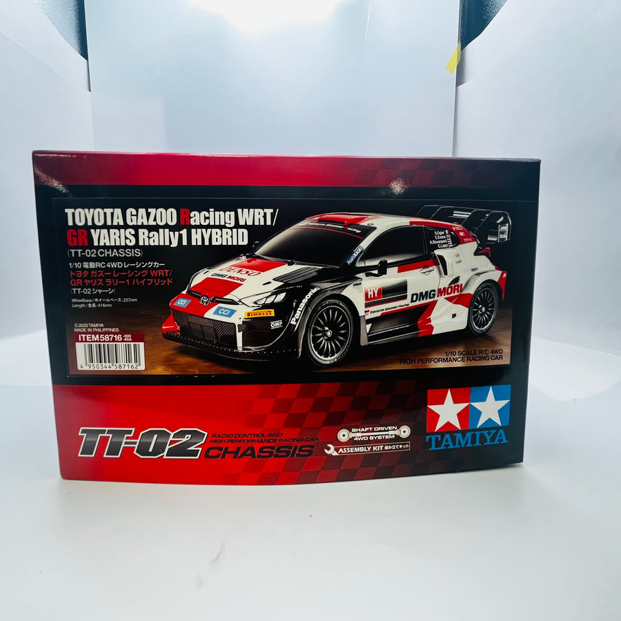 Tamiya 1/10 RC 58716 Toyota Gazoo Racing GR Yaris Rally TT-02 CHASSIS Kit