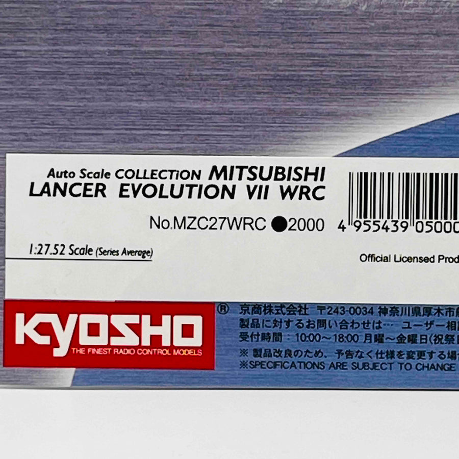 Kyosho Mini-z Body Auto Scale COLLECTION Mitsubishi Lancer Evolution VII WRC MZC27WRC