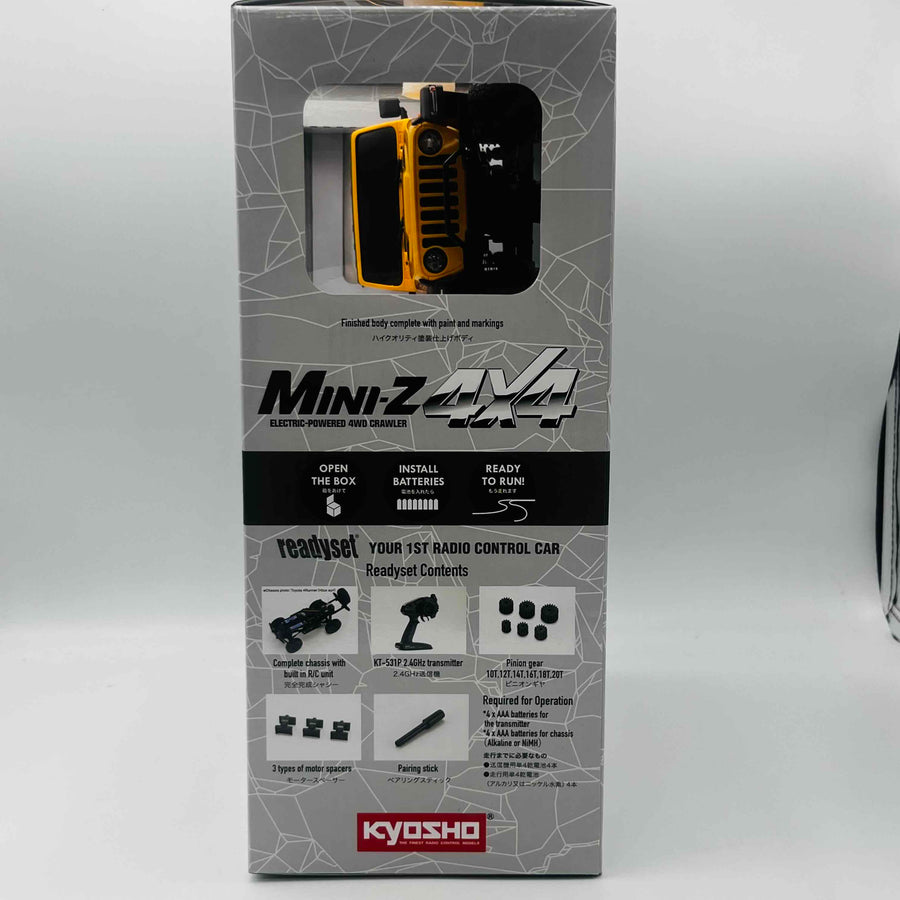 KYOSHO MINI-Z 4x4 readyset JeepⓇ WRANGLER UNLIMITED Rubicon Hellayella 32521Y