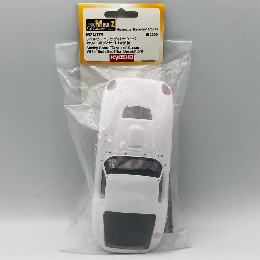 Kyosho Mini-z Racer White Body Set Shelby Cobra"Daytona"Coupe WhiteBody set MZN175