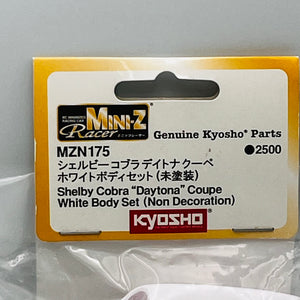 Kyosho Mini-z Racer White Body Set Shelby Cobra"Daytona"Coupe WhiteBody set MZN175