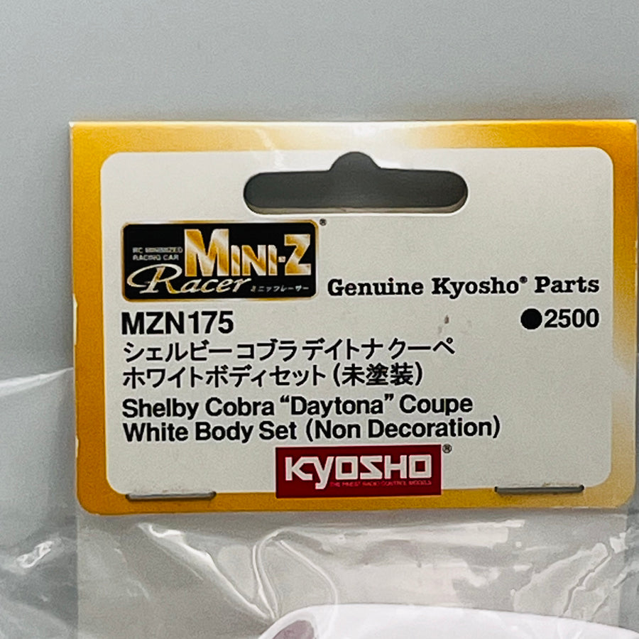 Kyosho Mini-z Racer White Body Set Shelby Cobra"Daytona"Coupe WhiteBody set MZN175