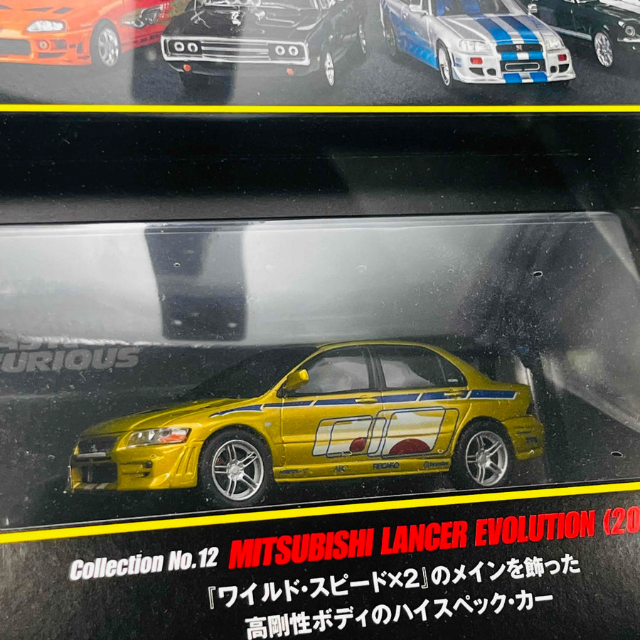 De Agostini MITSUBISHI LANCER EVOLUTION(2002)1/43 Fast & Furious Car Collection No12
