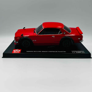 Kyosho Mini-z Body ASC  NISSAN SKYLINE 2000GT-R (KPGC10) Tuned Red 60th  MZP466R60