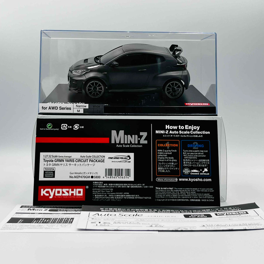 Kyosho Mini-z Body ASC Toyota GRMN YARIS CIRCUIT PAC Gun Metallic MZP470GM