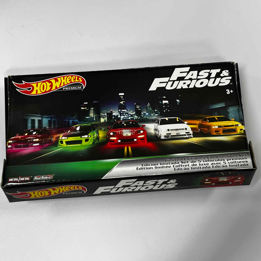 Hot WHEELS THE FAST AND THE FURIOUS 5 car premium set