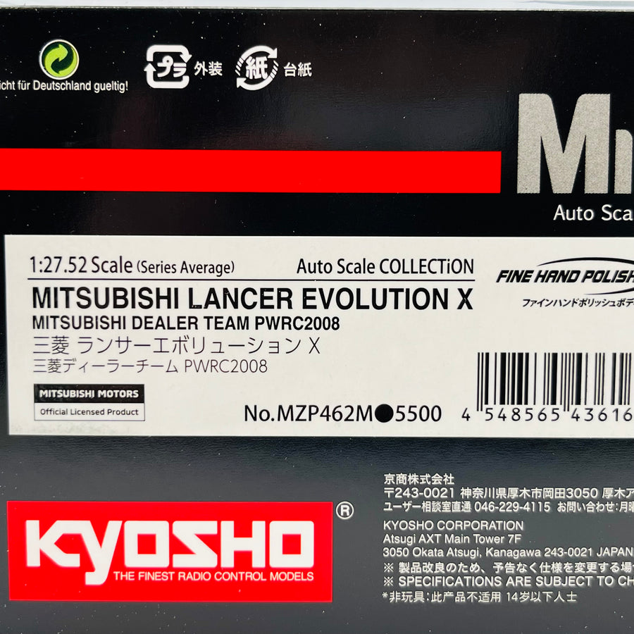 Kyosho Mini-z Body ASC MITSUBISHI LANCER EVOLUTION X MZP462M